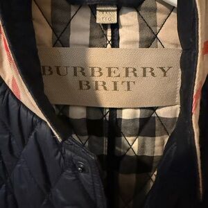 Burberry Brit Men's Dark Blue Quilted Jacket
